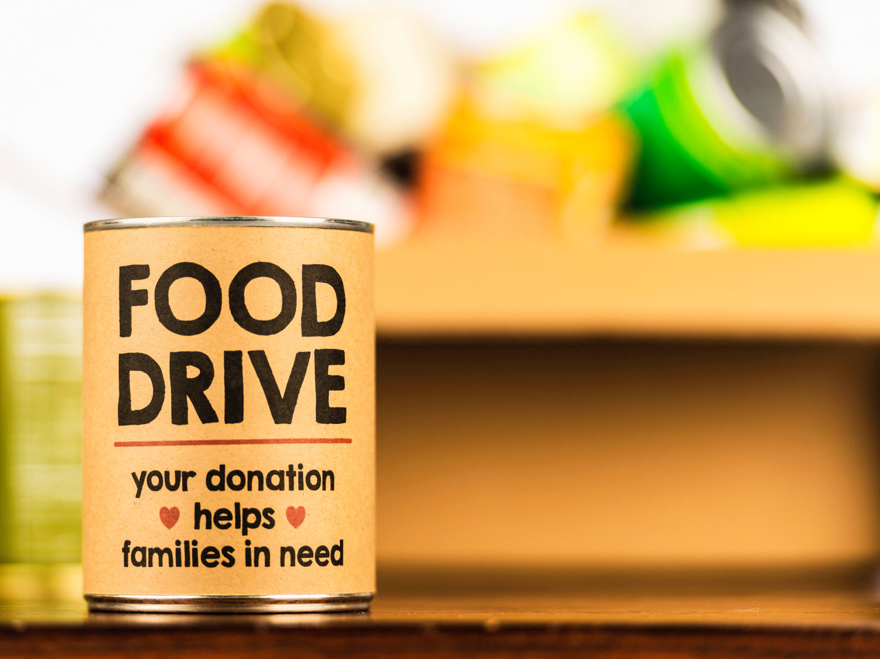 Please support our food drive. Holiday canned food drive